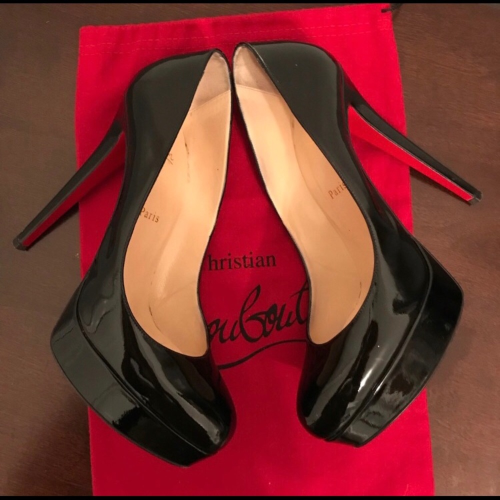 Christian Louboutin Black Patent Leather Heels